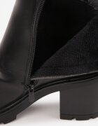 vices Botine Negre cu toc Decorate cu fermoar Lerinea