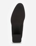vices Botine Negre cu toc gros cu carâmb tip șosetă și aplicație metalică Anavita