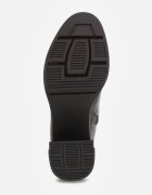 vices Botine Negre cu toc gros cu panou elastic în carâmb Pevea