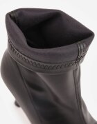 vices Botine Negre cu Toc Tip Clepsidră cu Carâmb Elastic Kelisse