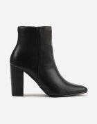 vices Botine Negre Elegante de gleznă cu toc gros Tevitta