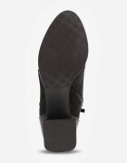 vices Botine Negre Ghete cu toc Decorate cu cataramă și cu efect lăcuit Medvira