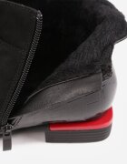 vices Botine Negre Lăcuite cu relief Ozvila