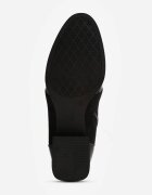 vices Botine Negre Ornamentate Imitație piele de șarpe și Cataramă Gelisa