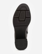 vices Botine Negre până la gleznă pe toc gros decorate cu aplicație metalică Nilerie