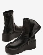 vices Botine Negre pe platformă cu carâmb aderent Falomia