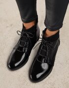 vices Botine Negre Șiretați în Stil Elegant Viellie