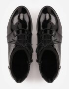 vices Botine Negre Șiretați în Stil Elegant Viellie