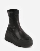 vices Botine Negre Slip-on cu Platformă Stil Cyber Nilvessa