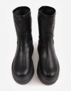vices Botine Negre Slip-on cu Platformă Stil Cyber Nilvessa