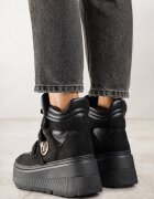vices Botine Negre Stil Sneakers cu Platformă Afirriva