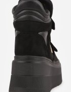 vices Botine Negre Stil Sneakers cu Platformă Afirriva