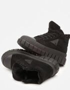 vices Botine Negre Stil Trapper cu Talpă Groasă Texturată cu Ornament Alurriva