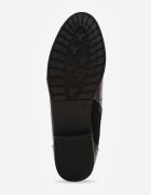 vices Botine Negre Tip Bocanci cu Model de Crocodil Alerriva
