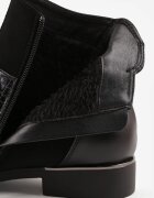 vices Botine Negre Tip Bocanci cu Model de Crocodil Alerriva