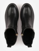 vices Botine Negre Tip Ghete Chelsea pe Platformă cu Ornament Metalic Faliora