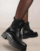 vices Botine Negre worker cu Inserție Elastică Samessae