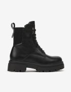 vices Botine Negre worker cu Inserție Elastică Samessae