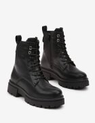vices Botine Negre worker cu Inserție Elastică Samessae
