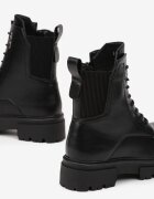 vices Botine Negre worker cu Inserție Elastică Samessae