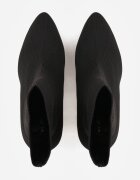 vices Botine Negru-Auriu Elegante cu toc gros cu carâmb tip șosetă Rasoria