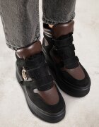 vices Botine Negru-Maro Stil sneakers cu Platformă Afirriva