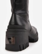vices Botine pe Toc și cu Talpă Groasă cu Aplicație Metalică Leiana Negre