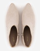 vices Botine perforate bej deschis cu toc stil cowboy Selrith