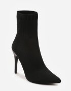 vices Botine stil șosetă Negre cu toc stiletto cu vârf ascuțit Brettalie