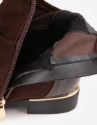 vices Botine Tip Ghete Maro cu inserții embosate Afridda