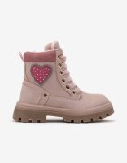 vices Botine Trapper Roz închis Plate Cu șireturi Decorate cu inimă Lerissae