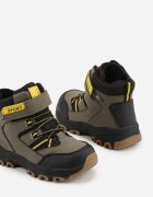 vices Botine Verzi în stil trekking Prinse cu scai Nelanella