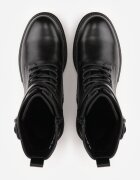 vices Botine Worker Negre cu Curea Decorativă cu Cataramă Feillis