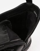 vices Botine Worker Negre cu Curea Decorativă cu Cataramă Feillis