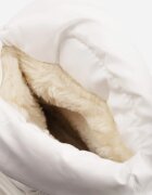 vices Cizme de zăpadă albe matlasate cu talpă groasă cu șnur elastic Orbica