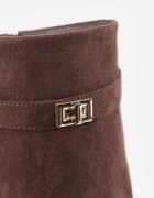 vices Cizme Maro cu toc gros cu carâmb încrețit imitând cracul pantalonului Rittia