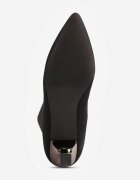 vices Cizme Negre cu Toc Kitten cu Gambă Elastică Asenella
