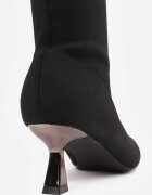 vices Cizme Negre cu Toc Kitten cu Gambă Elastică Asenella