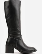 vices Cizme Negre cu Toc stil militar Afurrive