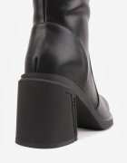 vices Cizme Negre din Piele cu Toc cu Curelușe Decorative Vidare