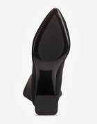 vices Cizme Negre Elegante pe Toc Gros cu Tijă Tip Șosetă Mialles