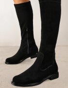 vices Cizme Negre Plate Clasice cu Partea Superioară Elastică Laomara