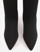 vices Cizme tip șosetă Negre Elegante cu toc stiletto cu Zirconii Nicebia