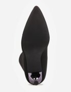 vices Cizme tip șosetă Negre Elegante cu toc stiletto cu Zirconii Nicebia