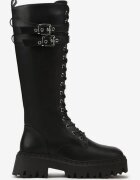 vices Cizme Worker Negre cu Catarame Decorative Enorpie