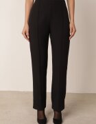 vices Costum cu sacou cambrat cu cataramă și pantaloni cu cusături decorative Deroya Negru