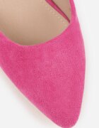 vices Escarpini fucsia cu toc geometric cu branț din piele Falori