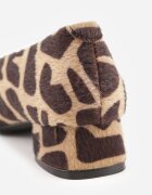 vices Escarpini Leopard cu toc cu branț din piele naturală Vikirasse