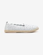 vices Espadrile ajurate albastre deschis cu model floral din împletitură Donavia