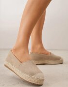 vices Espadrile Clasice Bej închis pe Talpă Groasă cu Împletitură Idathelia
